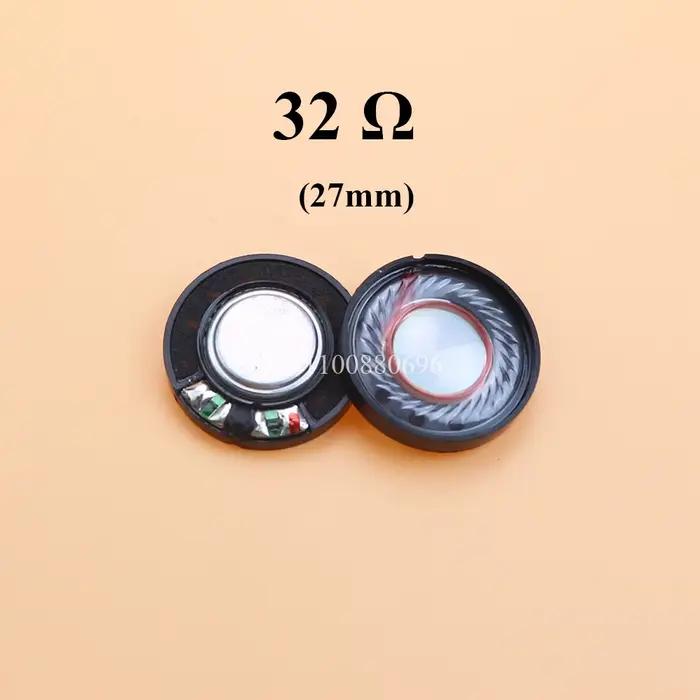 2 pièces nouveau 50mm 40mm 30mm 27mm unité de haut-parleur pour bricolage casque Excellent diaphragme sonore voix claire basses profondes très