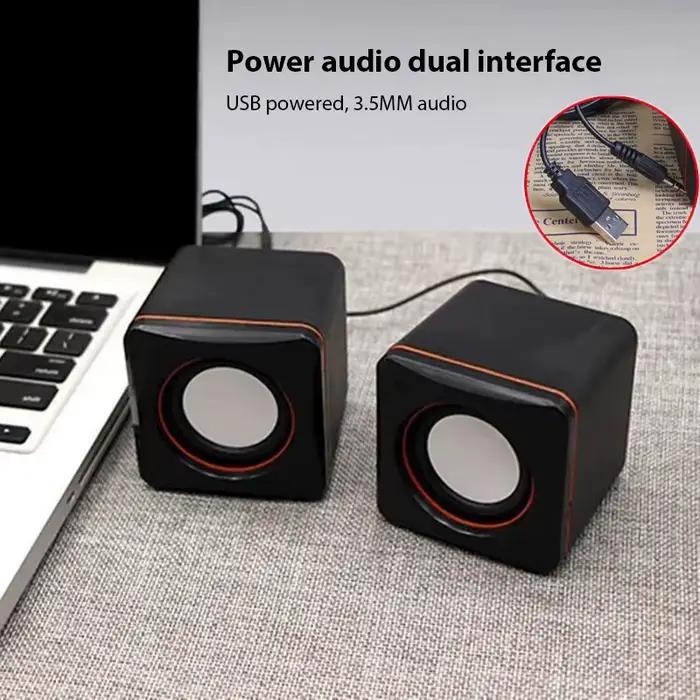 Mini haut-parleur carré pour ordinateur portable et de bureau