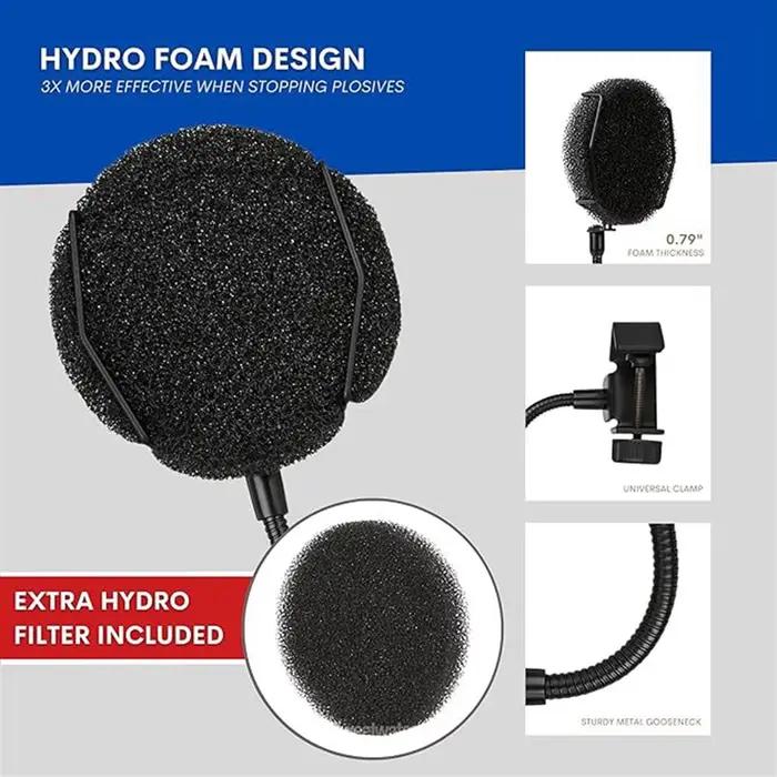 Filtre anti-pop pratique pour microphone USB
