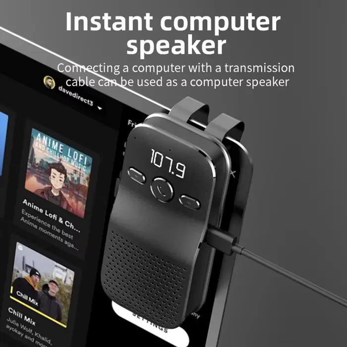Kit mains libres Bluetooth 5.4 pour voiture