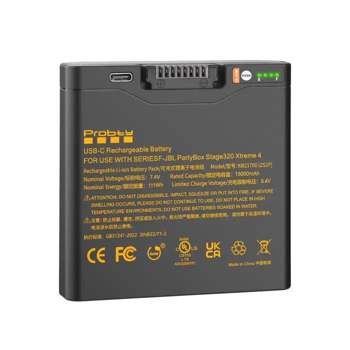 Batterie de rechange pour JBL PartyBox Stage 320 et Xtreme 4 facile à remplacer prolongeant la fête jusqu'à 36 heures pour événements sociaux