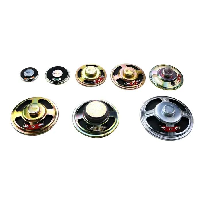 2 pièces Mini haut-parleur Ultra-mince 8 Ohms 2 watts 8R 2W diamètre 20mm 40mm 50mm 66mm 77mm