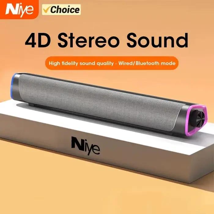 Barre de haut-parleurs pour ordinateur, Bluetooth, son stéréo filaire, caisson de basses, pour Macbook, ordinateur portable, lecteur de musique