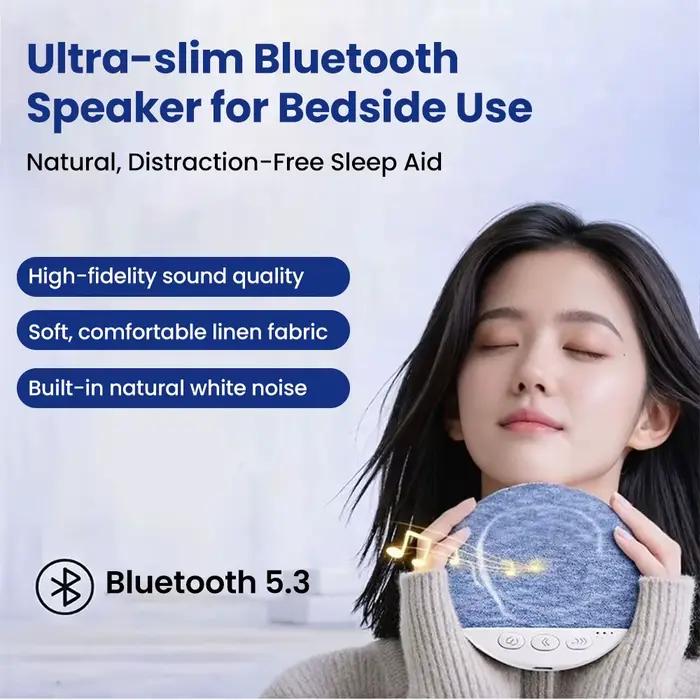 Haut-parleur Bluetooth 5.3 ultra-plat pour chevet