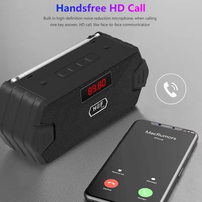 Récepteur Radio FM extérieur Portable Aux sans fil Bluetooth haut-parleur caisson de basses boîte de son de musique