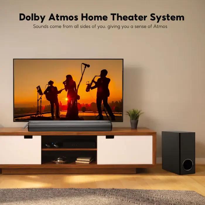 Barre de son AIYIMA S07 Dolby 2.1 150W avec caisson de basses sans fil pour téléviseur