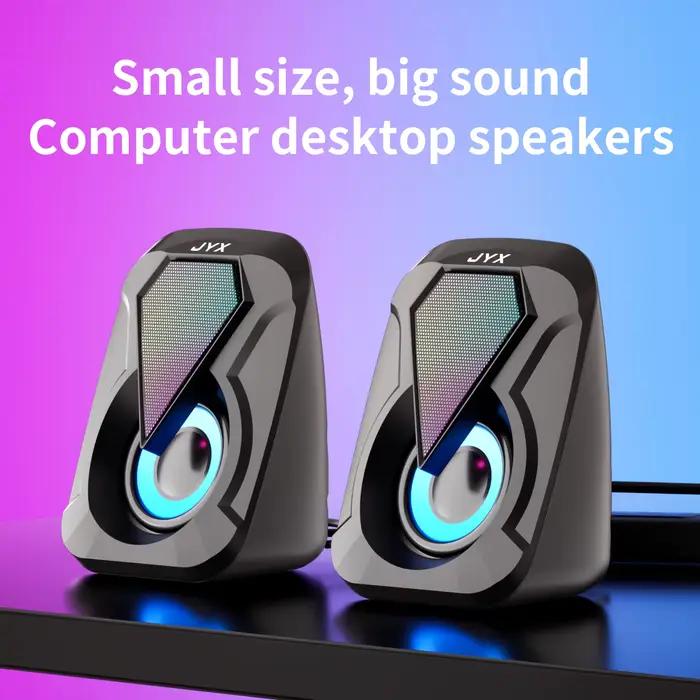 Système d'enceintes USB pour ordinateur avec mode subwoofer USB