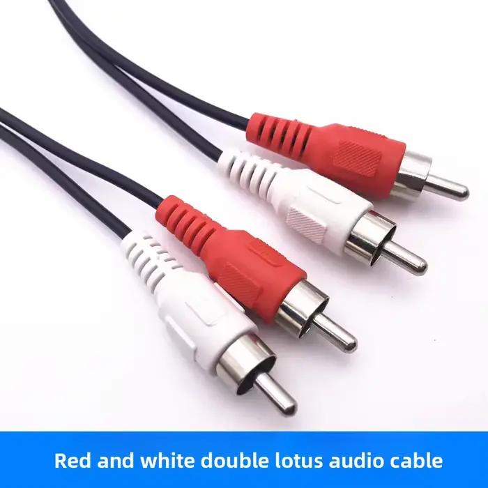 Câble audio 2 RCA vers 2 RCA rouge et blanc