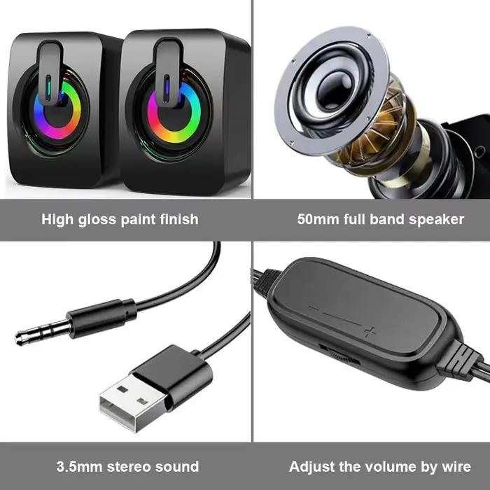 Haut-parleur d'ordinateur pour PC Portable De bureau Caixa De Som Bluetooth boîte De son