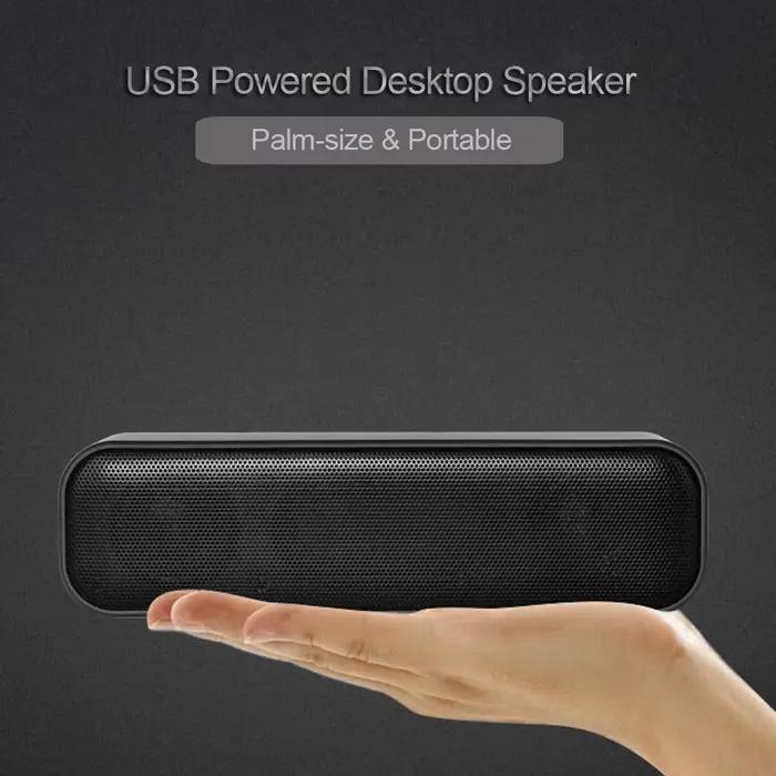 5008 barre de son alimentée par USB haut-parleur de bureau boîte de son d'ordinateur filaire pour TV ordinateur