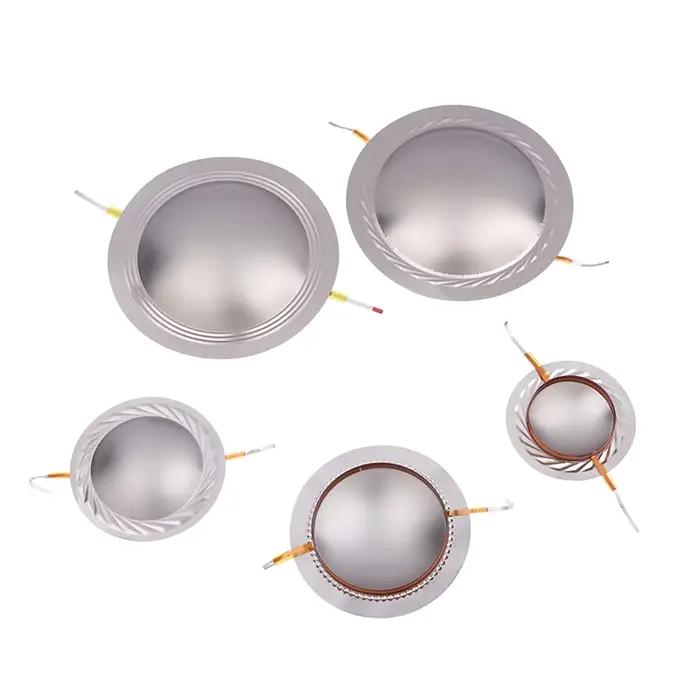 Membrane de tweeter en film de titane disponible en bobines vocales de 34,4, 44,4, 51,5, 72,2, 74,5 mm pour la réparation de haut-parleurs audio DIY