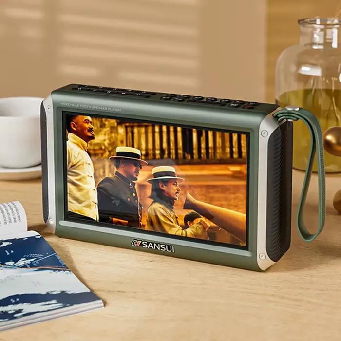 Enceinte Bluetooth sans fil F53 avec écran LED de 4