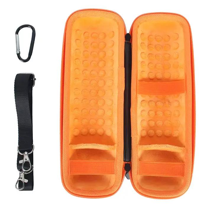 Étui de voyage rigide pour haut-parleur JBL Flip 6 avec espace pour câble et prise - boîte de rangement de protection en cuir PU et EVA - 5 couleurs élégantes - pour randonnées, barbecues et plus