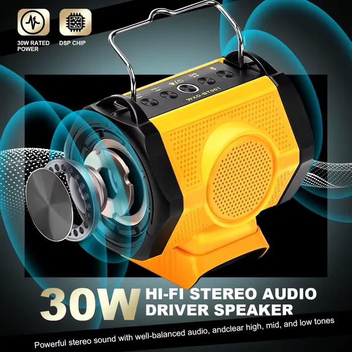 Haut-parleur Bluetooth 20 V pour port USB type-c Dewalt