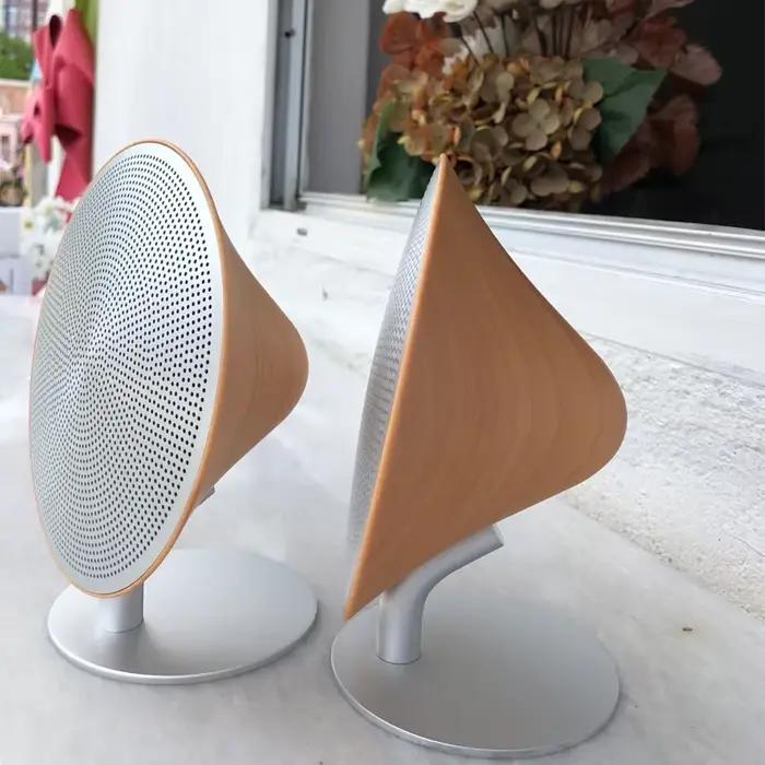 Haut-parleur Bluetooth rétro Surface tactile en bois caisson de basses Audio domestique