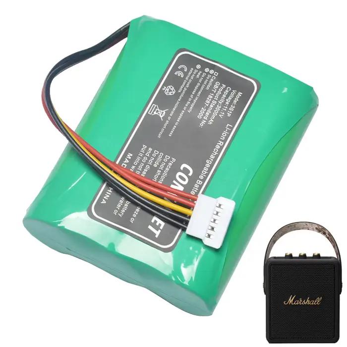 Batterie 11.1V 3000mAh C406A1 C406A7 pour haut-parleur sans fil Bluetooth Marshall Stockwell 2 II 2nd MIDDLETON noir 3INR19/66
