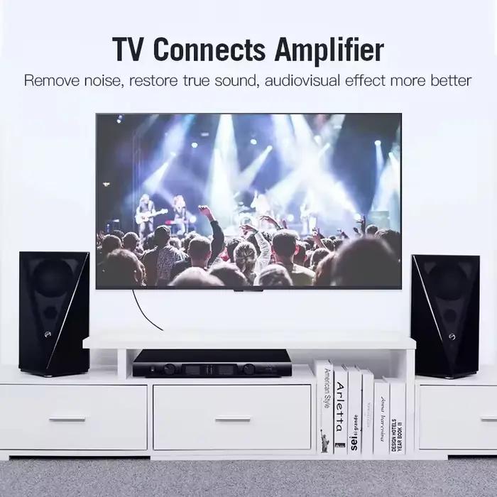 Câble audio stéréo RCA 2RCA vers 2RCA mâle-mâle