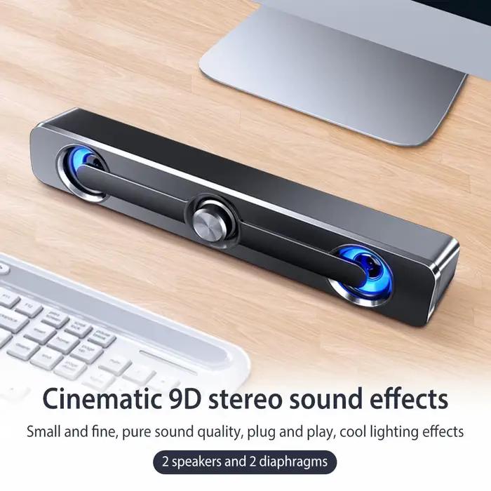 Salange PC barre de son Bluetooth USB haut-parleurs filaires