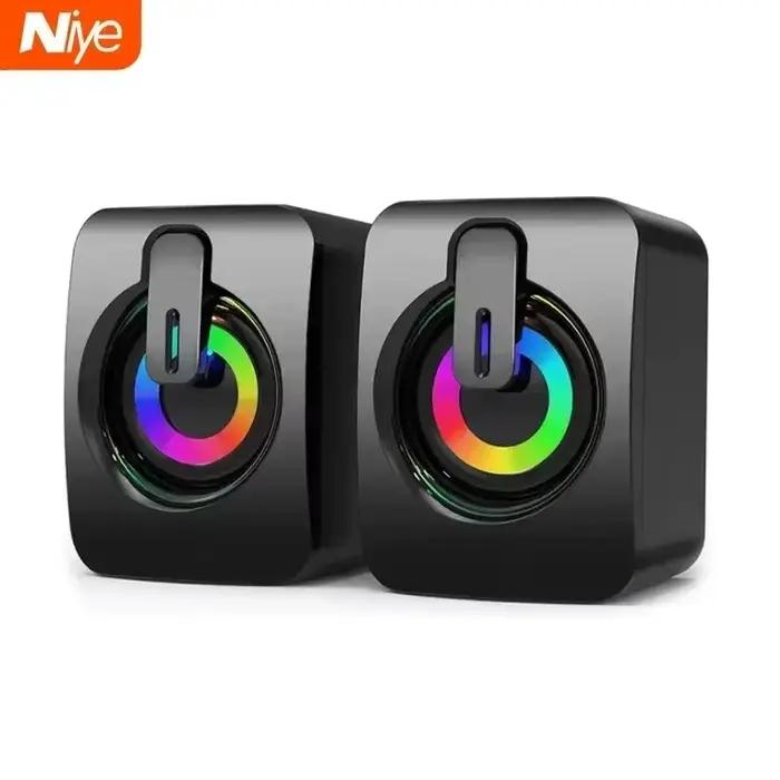Haut-parleur USB filaire portable HiFi avec LED
