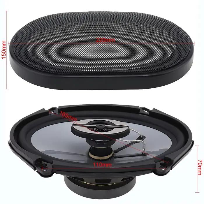 Haut-parleur coaxial HiFi pour voiture, porte de véhicule, audio automatique, musique stéréo Suoofer, gamme complète, haut-parleurs morts, 5x7 pouces, 380W, 2 pièces