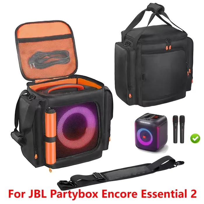 Étui de protection portable pour JBL Partybox Encore Essential 2, étui anti-choc pour haut-parleur portable, étui anti-poussière, sac de transport étanche pour haut-parleur