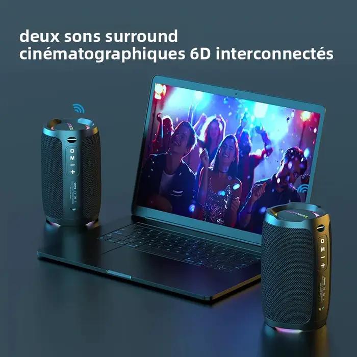 Zealot-S49 10W Haut-parleur Bluetooth portable Son stéréo IPX7 étanche sans fil