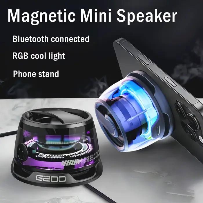 Mini haut-parleur Bluetooth magnétique support pour téléphone Portable