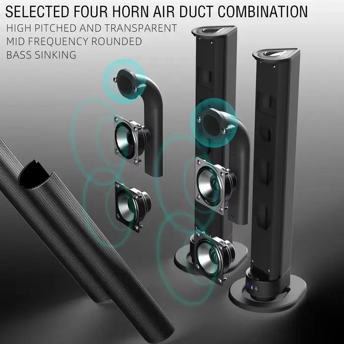 120W BS-56 TV haut-parleurs Bluetooth connexions AUX/BT/OPT barres de son avec système sonore Home cinéma détachable 2 en 1 barre de son FM