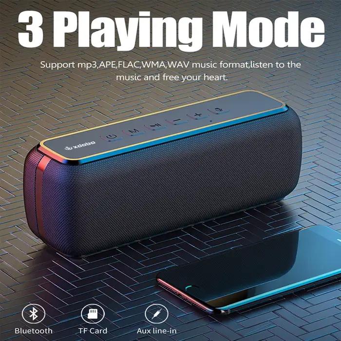 XDOBO X8 Ⅱ 60W Haut-parleur Bluetooth portable sans fil avec subwoofer Boombox TWS BT