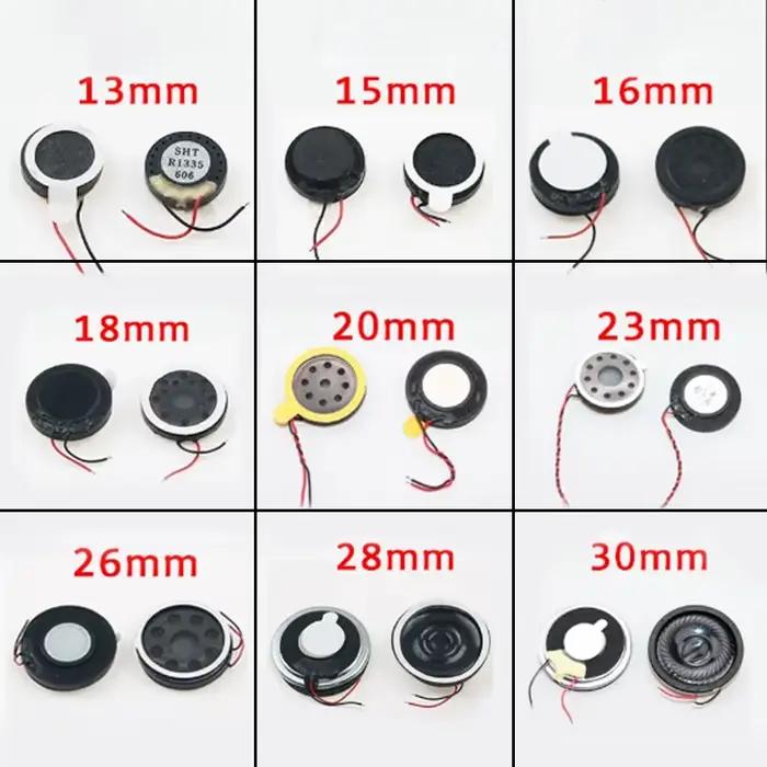 2 pièces 13mm 15mm 16mm 18mm 18 20 23 26 28 30 MM Mini haut-parleur rond piste