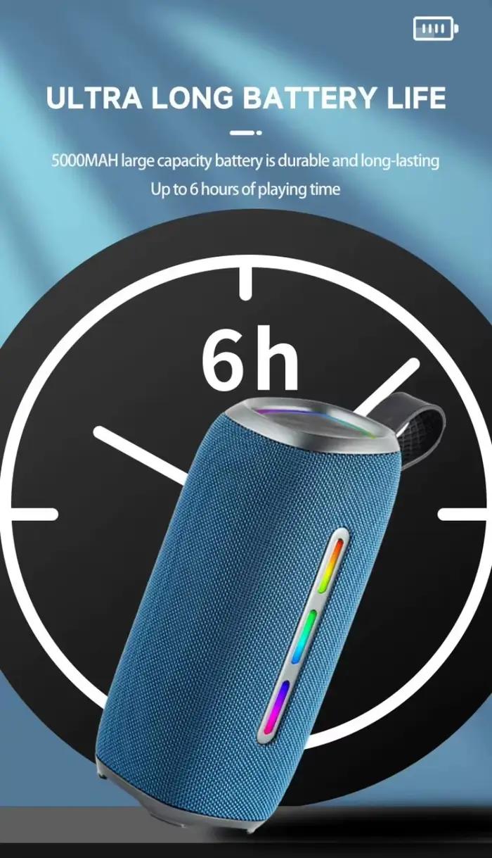 Ensemble de 2 enceintes Bluetooth étanches 30W avec lumière RGB et super basses pour fêtes en extérieur