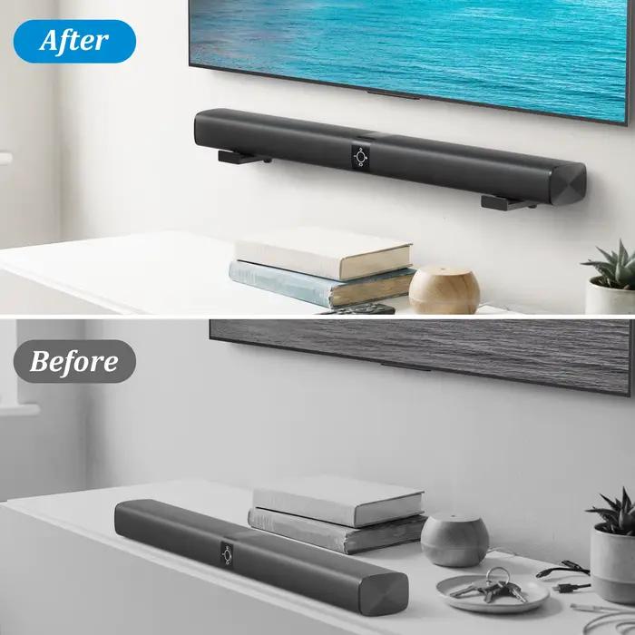 Support Mural Universel Réglable SOKUSIN Pour Barre de Son TV Compatible Avec Samsung Sony Bose LG Sonos Occasions Spéciales Salon Décoratif
