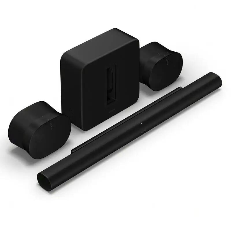 Promotions Sonos Arc Ultar Soundbar, Sub 4 Subwoofer sans fil et kit 2 enceintes Era 300 noir
