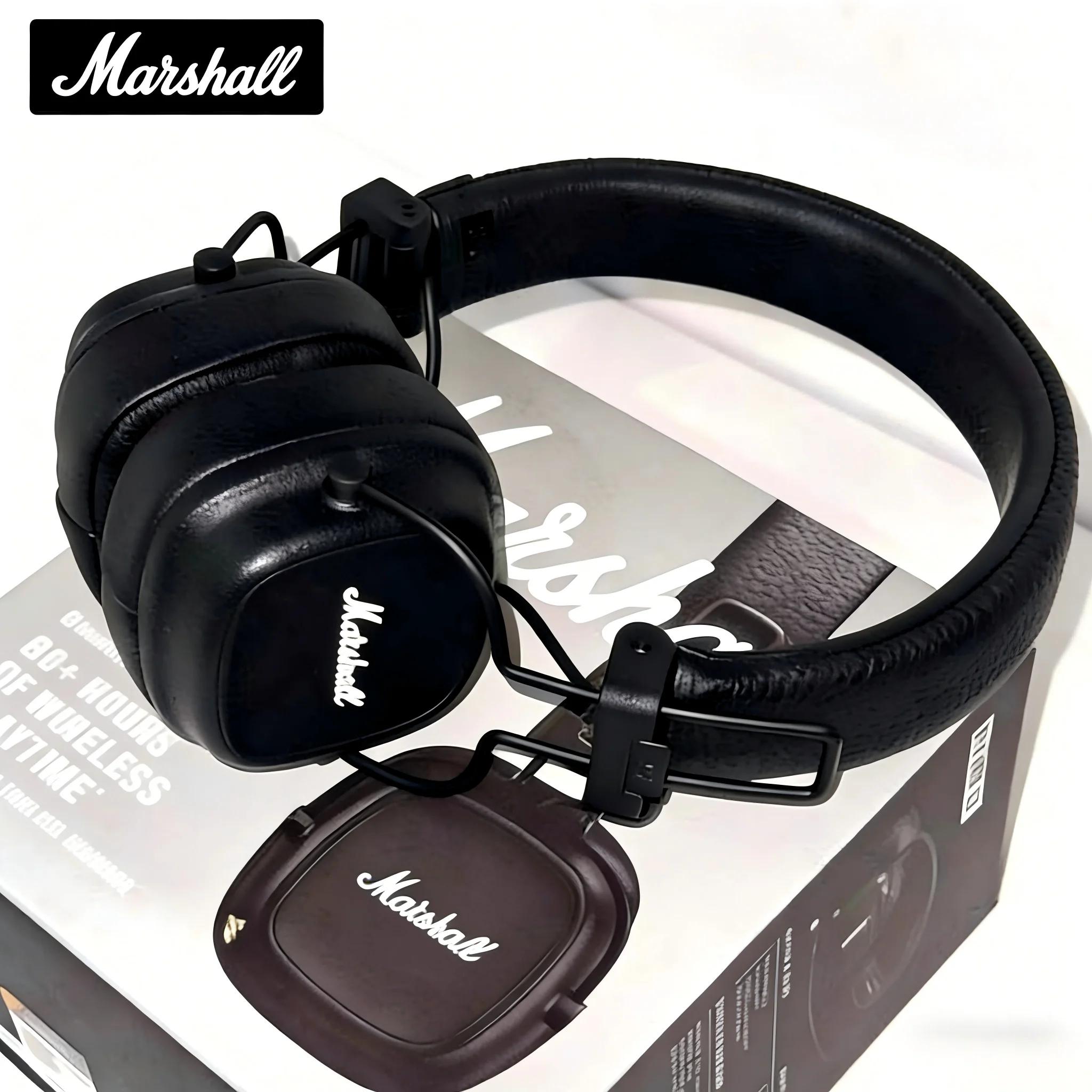 Casque sans fil Bluetooth Marshall Major V 5, son surround profond, pour le sport, les jeux vidéo, m