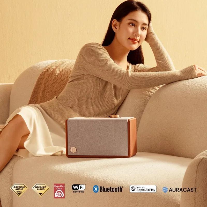 Haut-parleur Bluetooth HiFi Premium, son stéréo sans fil, système audio domestique WiFi