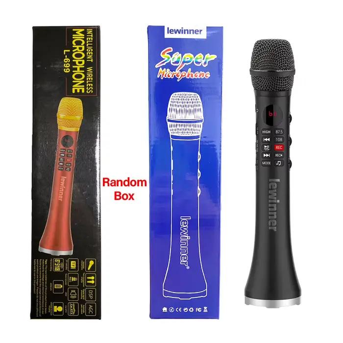 Lewinner L-699 Microphone karaoké professionnel haut-parleur sans fil microphone Bluetooth Portable