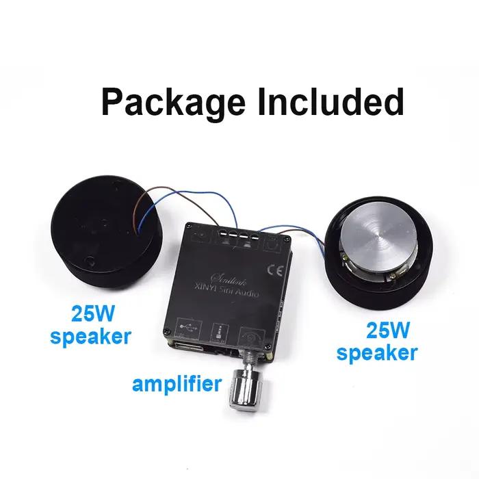 Ensemble vente 2*25W 2.0 HIFI Portable résonance Vibration haut-parleur gamme complète haut-parleur