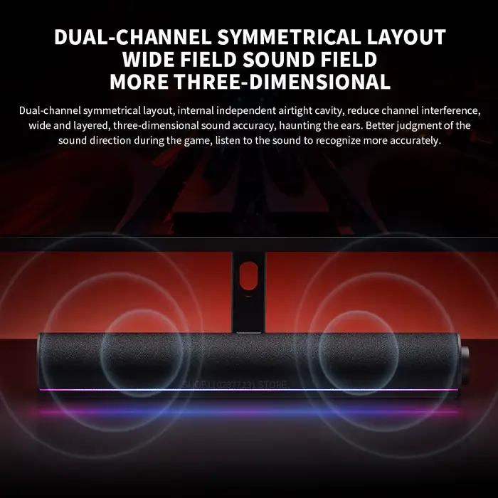 Nouveau XIAOMI Redmi haut-parleur d'ordinateur quatre unités deux canaux stéréo rvb lumière ambiante