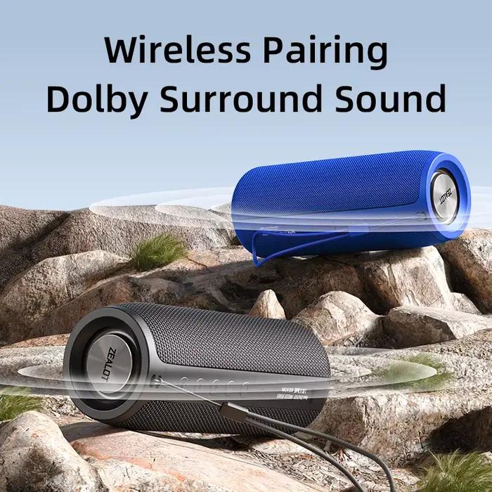 ZEALOT-S51 TWS Portable Bluetooth haut-parleur sans fil basse caisson de basses étanche haut-parleur
