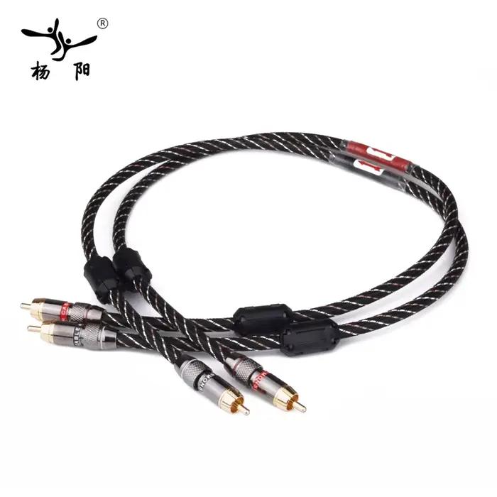 Câble RCA HIFI YYAUDIO, câble d'interconnexion stéréo pour audio haute performance avancé, 2RCA vers