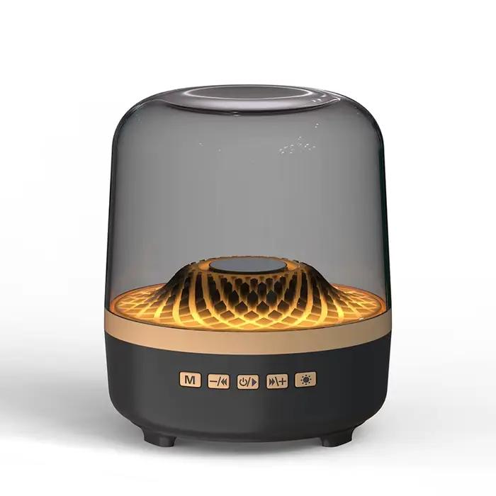 Nouvelle enceinte Bluetooth en verre coloré, ambiance lumineuse, ordinateur de bureau, petite, basse