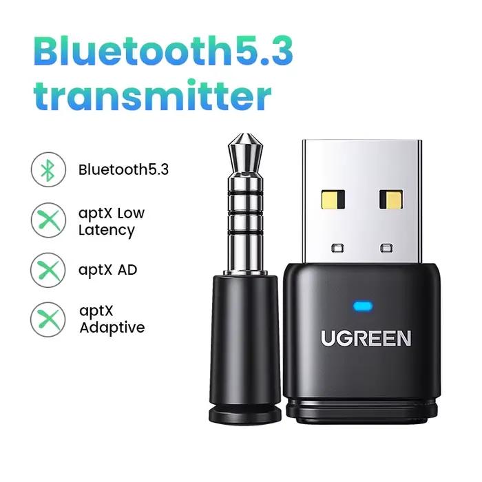 UGREEN-Transmetteur USB Bluetooth 5.3, Adaptateur Audio, AptX HD AD, pour PS5, PS4, Nintendo Switch,