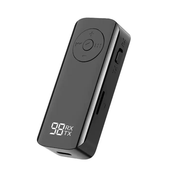 Récepteur 5.3 compatible Bluetooth, entrée Audio sans fil, Jack 3.5mm, avec affichage de la batterie