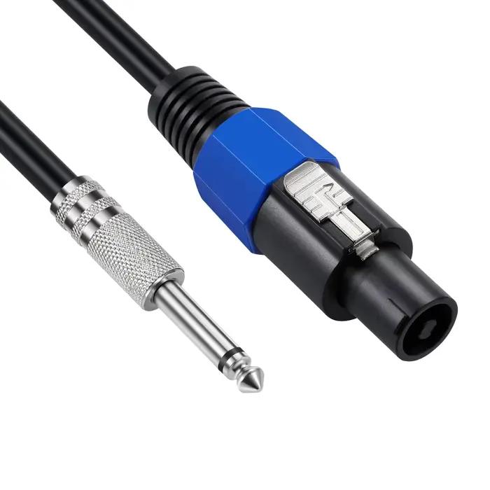 Câble de haut-parleur Mono Speakon vers 1/4 pouces