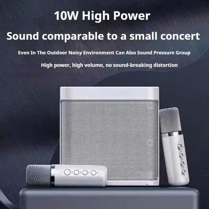 Enceinte Bluetooth sans fil karaoké avec microphone, machine portable, caixa de som, colonne de musique, audio Bluetooth, coluna