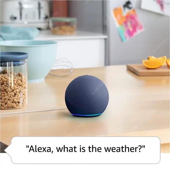 Haut-parleur intelligent Wi-Fi Alexa Echo Dot 5e génération avec commande vocale