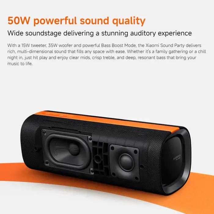Xiaomi Sound Party 50W qualité sonore puissante Harman AudioEFX TWS mode 26h de lecture prend en charge