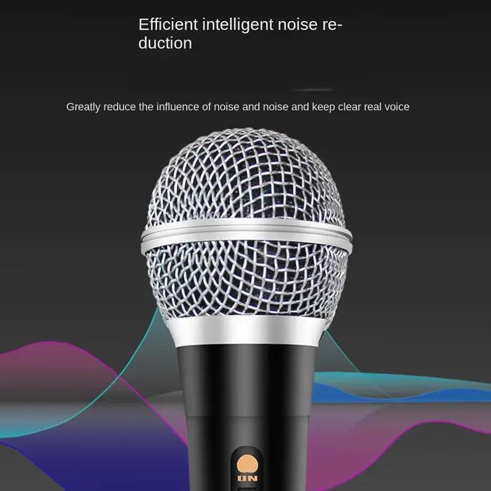 Microphone de karaoké dynamique filaire professionnel