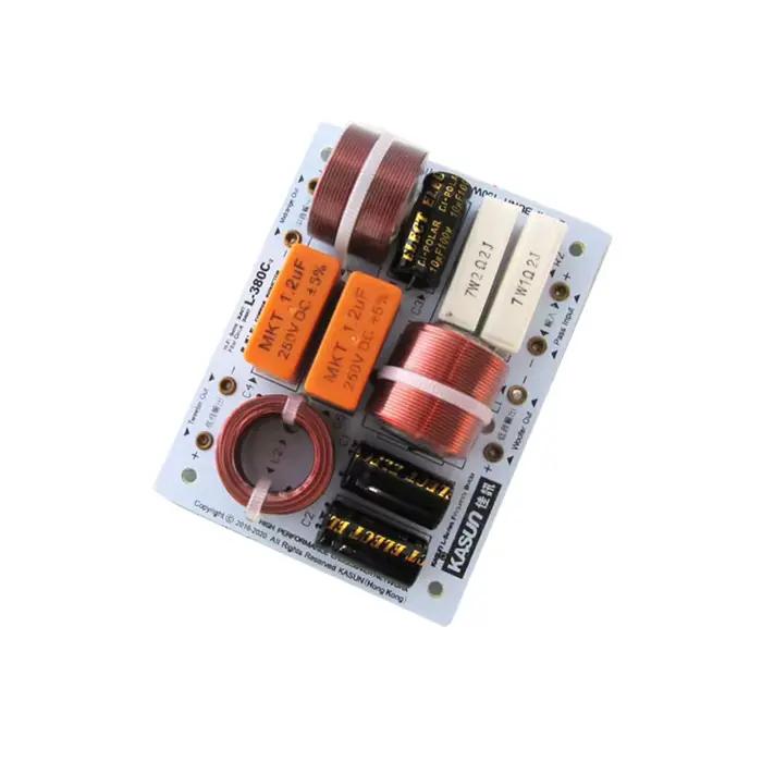 2 pièces L-380C 3 voies 3 haut-parleur (Tweeter + mi + basse) HiFi haut-parleurs domestiques Audio 200W diviseur de fréquence filtres croisés