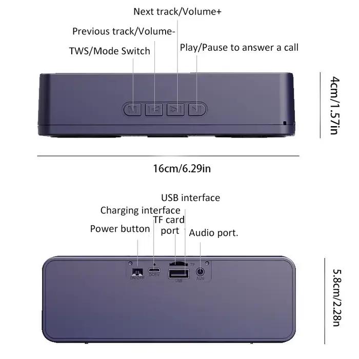 S18 Sans Fil Creative Bluetooth Haut-Parleur Intelligent Mobile Téléphone Audio Ordinateur Subwoofer En Plein Air Pratique Radio